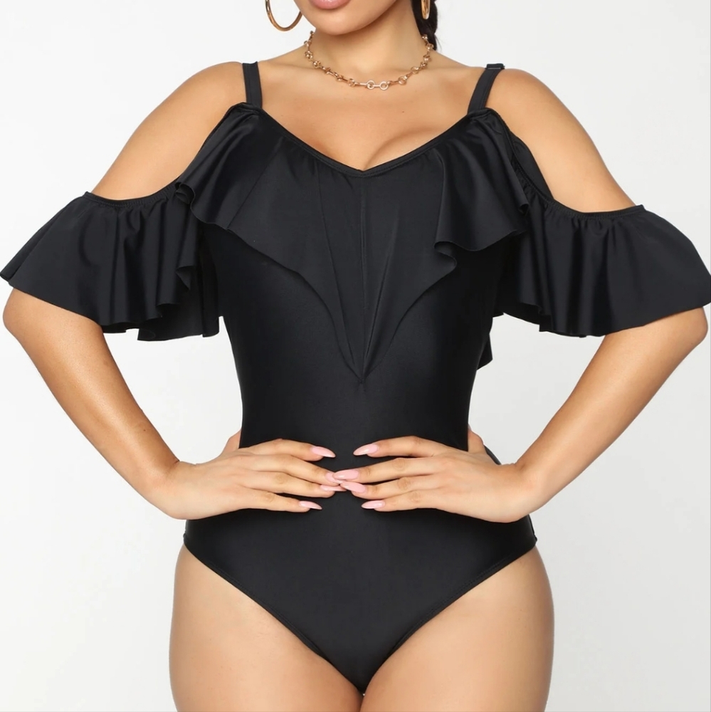 Black One Piece Swimsuit
